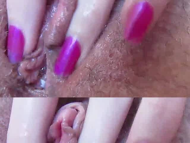 Bizarre close up moist snatch