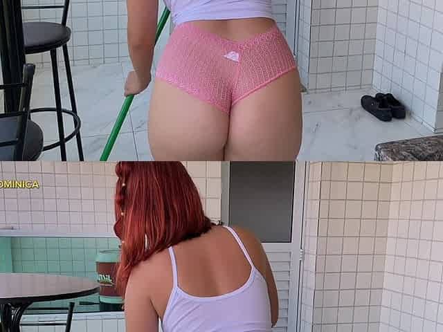 My Maid Bent Down to Clean and I Went Crazy, How Can I Resist This Ass?