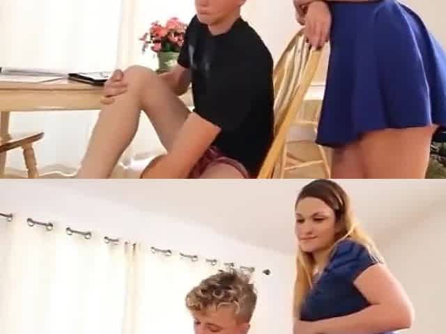 Straight boy get jerk off instructions from milf