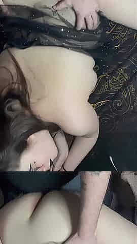 Bulky Rock Clown Banged Doggy, Missionary With Hard Anal Pounding. Chunky Anal Creampie