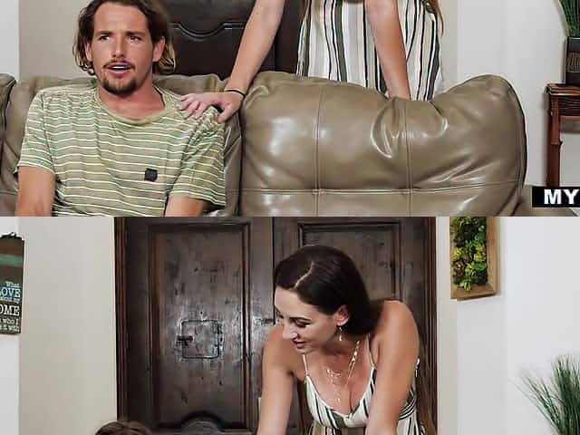 Sexy tall and busty brunette Artemisia Love turns man on to be fucked
