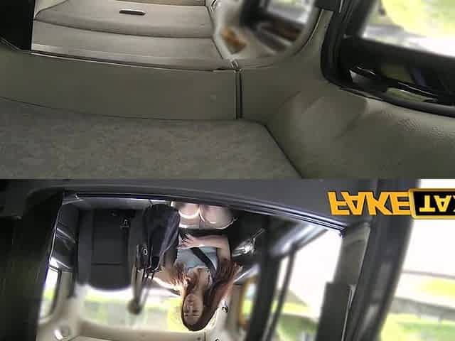 Fake Taxi Natural melons redhead sucks cock