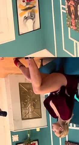 European blonde solo masturbating