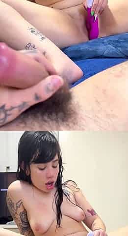 Big boobs milf masturbates with her dildo