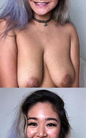 Horny asian teen solo