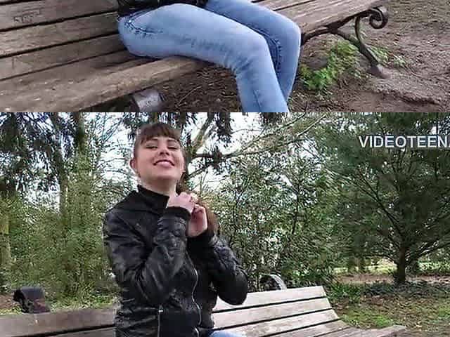 cute eighteen year Luna does fresh anal casting