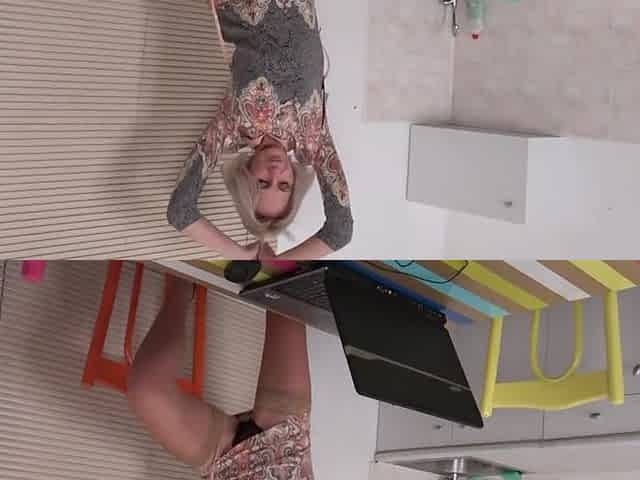 Marvelous aged mama suck and screw step son on kitchen