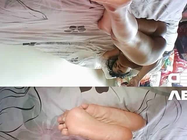 FEET TOES POV Exotic Brown Skin Midget Neighbour Petite Apartment Taking 12 Inches Ramrod