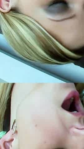 Two hot lesbian skinny teens masturbate tight pussy