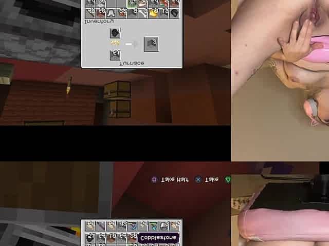 Gamer Girl Pussy Stretching and Squirting Close up