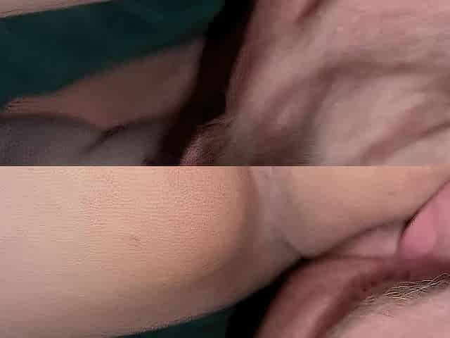 Licking her glamorous vagina clean
