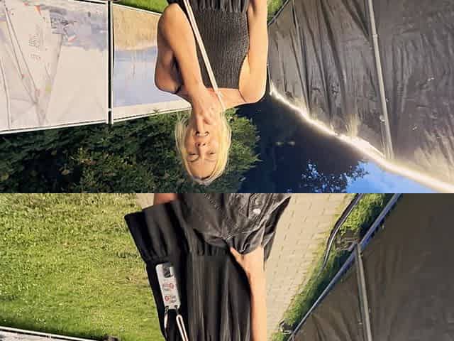 Blonde Slut Picked up at the Fair and Fucked in the Rain!!