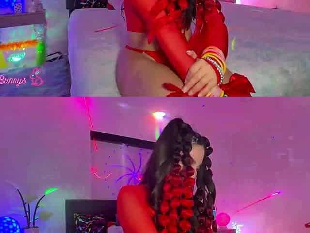 Red Bends, Glitter Freckles: Gigi Star Owns The Blacklit Room Tonight!