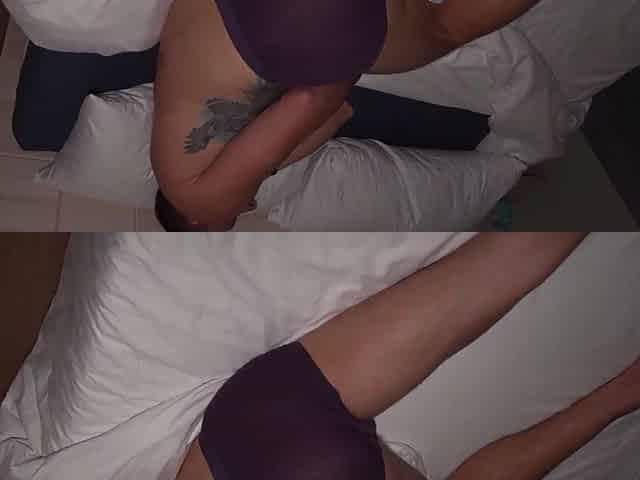 I wake up my boyfriend to ride his enormous cock