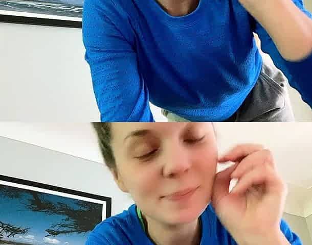 Big boob brunette masturbates on webcam