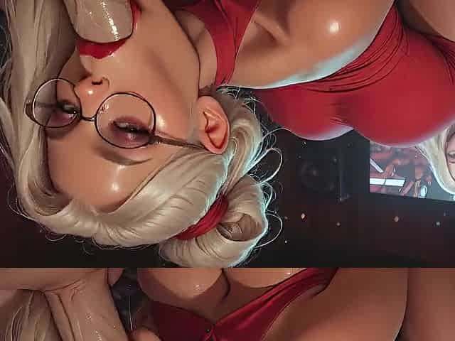 Breasty Blond Whore Let U Bang Her Cunt at the Cinema! Giant Facial [AI-generated]