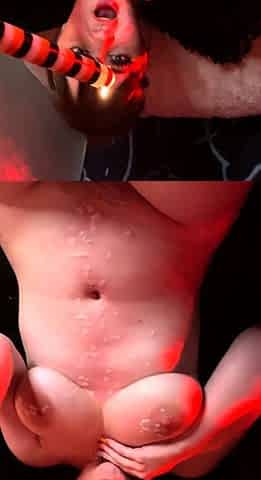 Busty hottie tit fucked real hard in close up