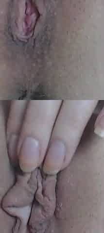 One Hour Playing with My Shaved Bald Pussy