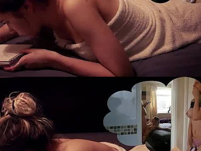 Blindfolded stepdaughter gets a surprise