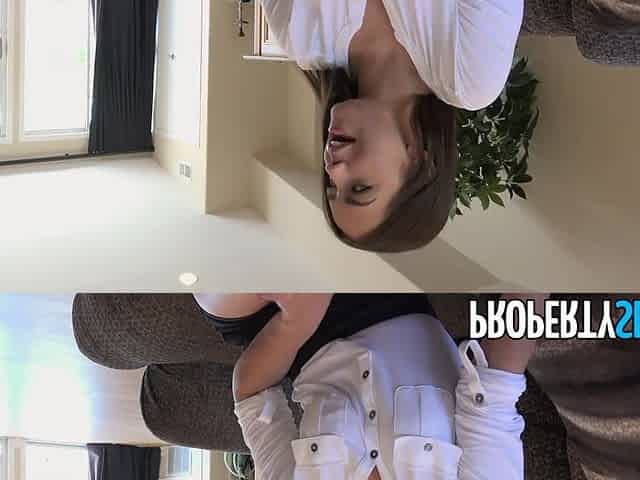 Young and attractive realtor fucks new client