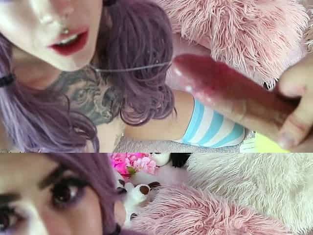 Amateur teen blowjob and cumshot from a guy