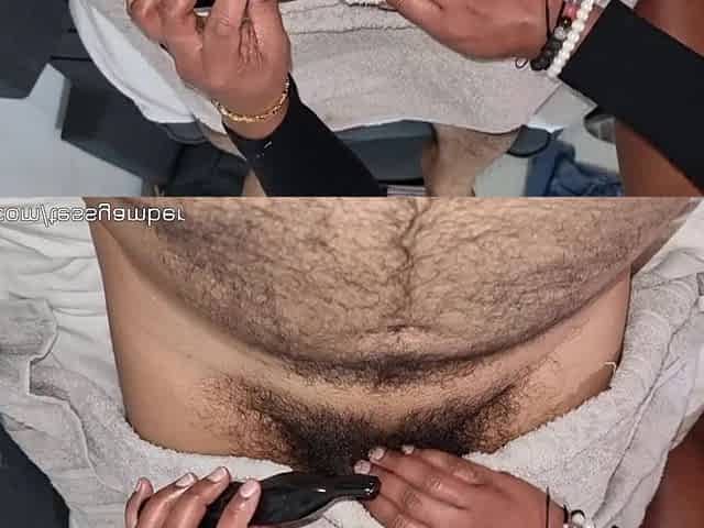 A CLIENT Got a BONER during an Private SHAVE and This babe Made Him CUM in Her Throat