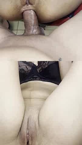 Anal with my college roommate in missionary position