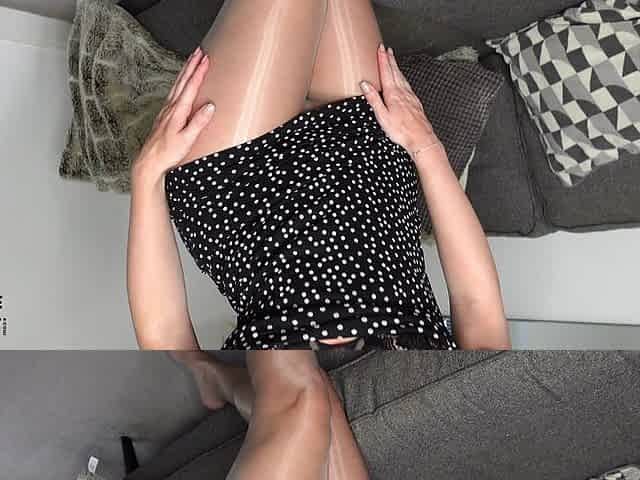 Pantyhose, Foot Fetish Dildo Fucking