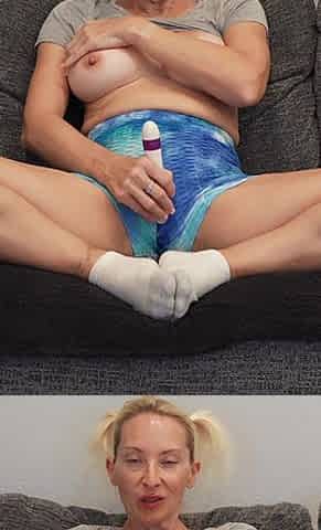 Two Orgasms for Big Butt in Booty Shorts - Stella's Self Pleasure E36 - MILF Stella