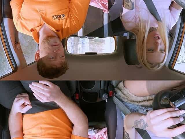 Fake Driving School Polish blonde Lexi Star creampie car sex