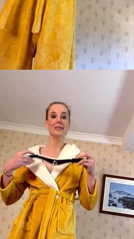 Blonde cumshot amateur MILF POV jerking in the kitchen