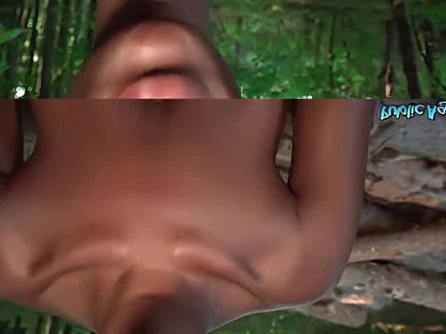 Smiley African Ebony Teen 18+ Zaawaadi Gets Her First Pink Penis In The Woods