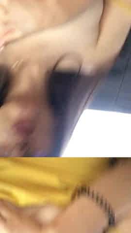 pretty hotty in her costume films her large, rich breasts and fingers her cunt in the back seat of the you