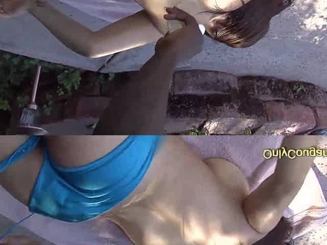 Large bazookas brunette hair Shavon Taylor booty stabbed by biggest schlong