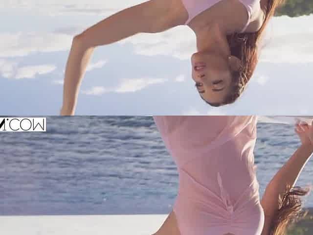VIXEN Sexy French hotty Clea has vehement outdoor sex