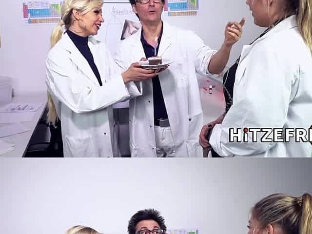 HITZEFREI Dr Mia Blow masturbates in the office