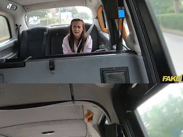 Fake Taxi - Youthful Air Stewardess becomes a member of the 9 Inch Taxi Club