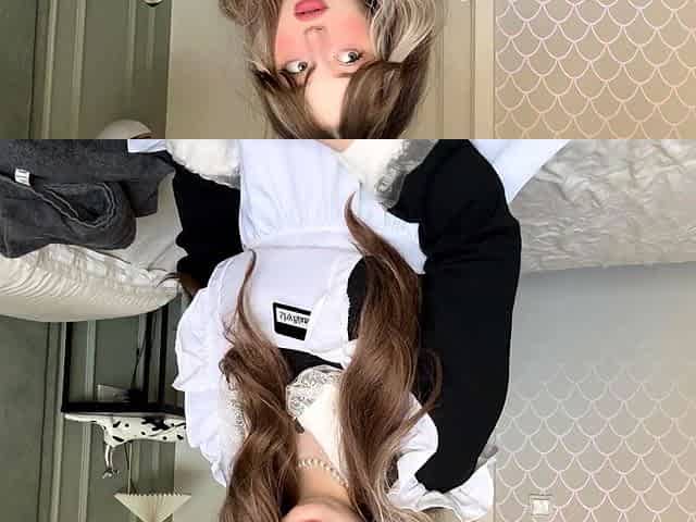 Teen part-time sexy Maid getting caught on web camera in
