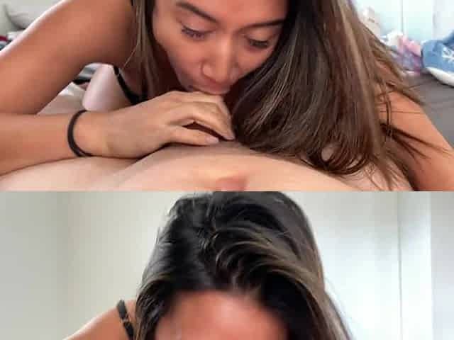 Breasty Oriental College Honey DEMANDS A Morning Creampie! POV 60FPS!