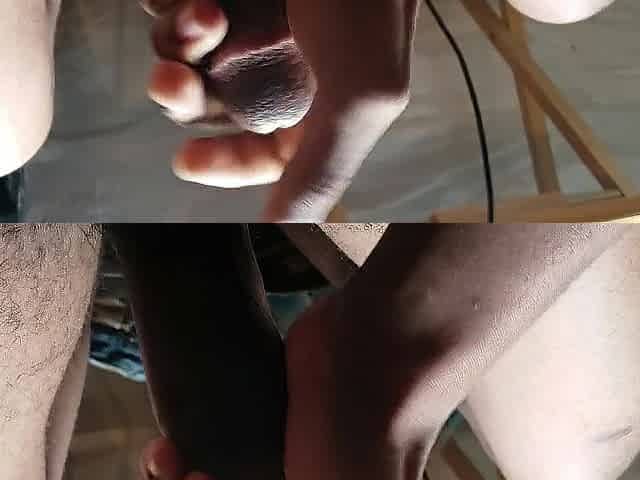 Teen jerking off his bbc for u