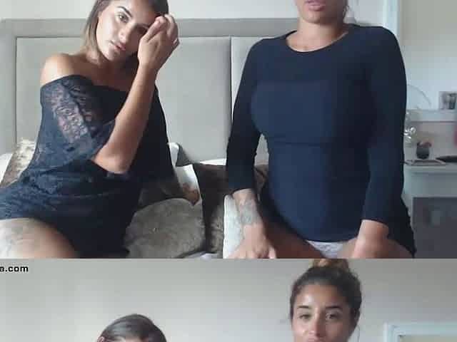Seducing A Brunette Babe Into Lesbian Sex
