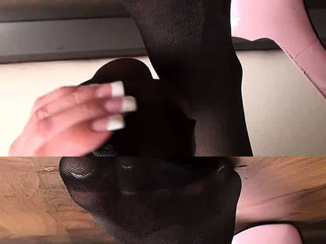 Nylon stockings pantyhose footjobs foot fetish sex