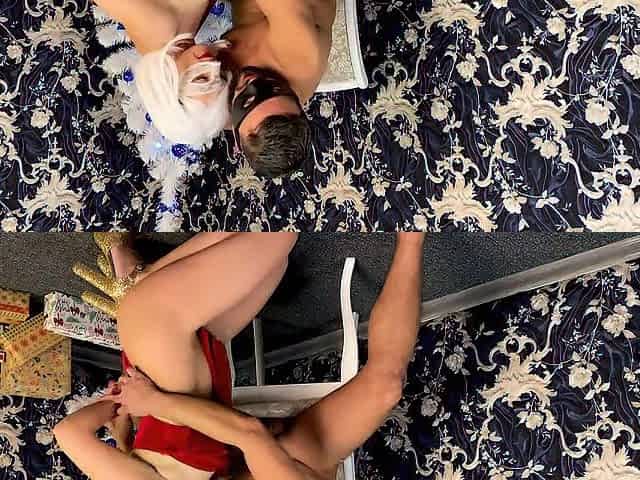 Christmas Gift For Me Rod And Cum In Throat! Breasty Wife Gives Gift Each Dude Wishes