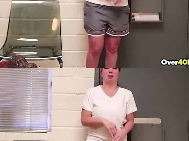 Over40Handjobs- Busted Kiki Dare Strokes Her Boss's Pulsating Rod As Torture
