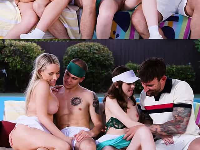 Bunny Madison and Krystal Palmer seduce the guys