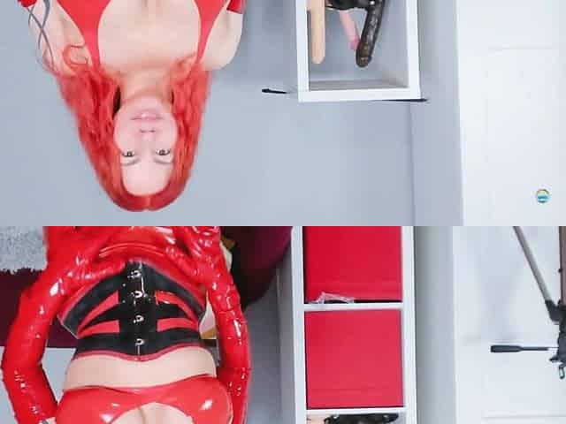 Red Latex Gloves JOI