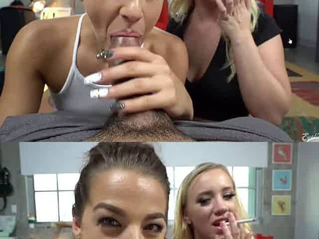 double smoking blowjob
