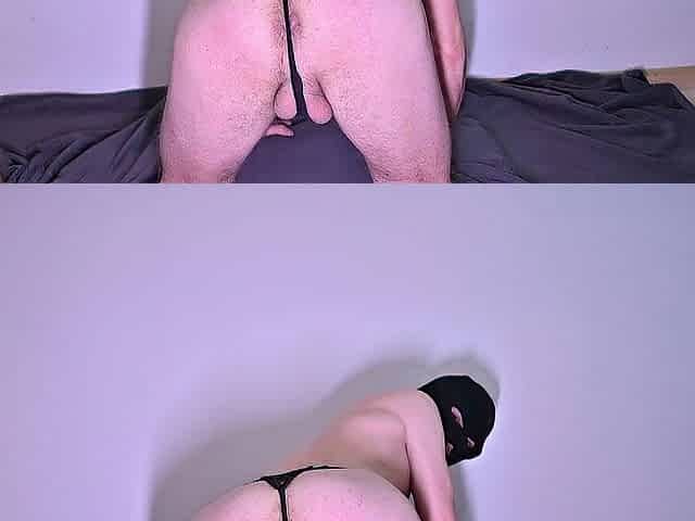 hunk dancing in pants and showing rod