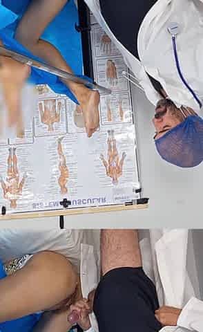 Gynecologist Sticks It up Married Woman's Ass During Exam