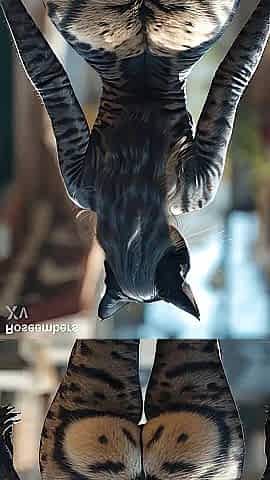 Large Butt Cat Woman with EDM (AI-generated)